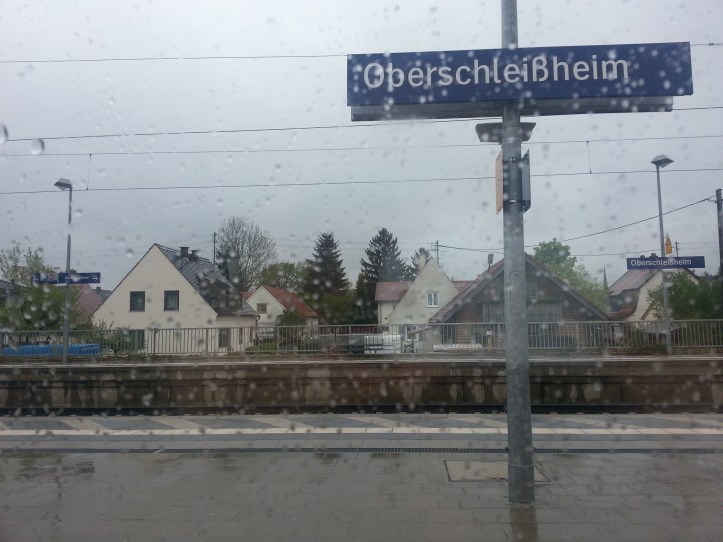 One of the train stops on the way to city center